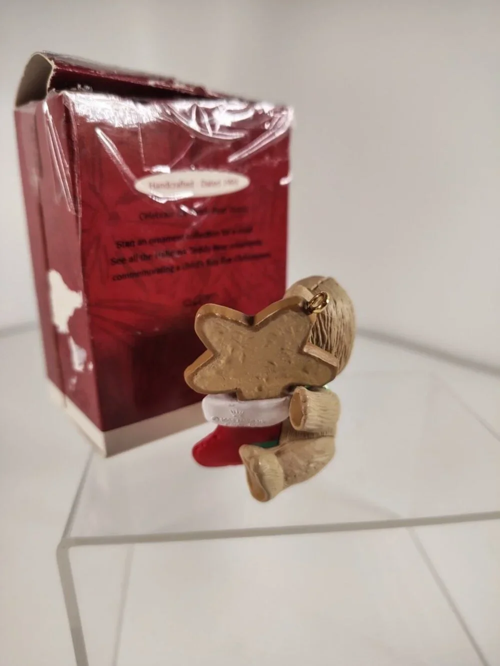 1993 Hallmark Keepsake Ornament Baby's First Christmas Teddy Bear Age 1